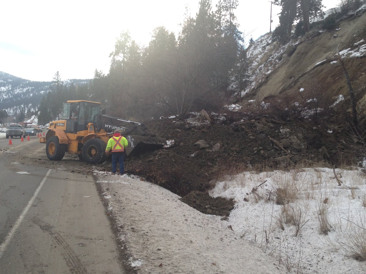 January 6th landslide in Peachland.