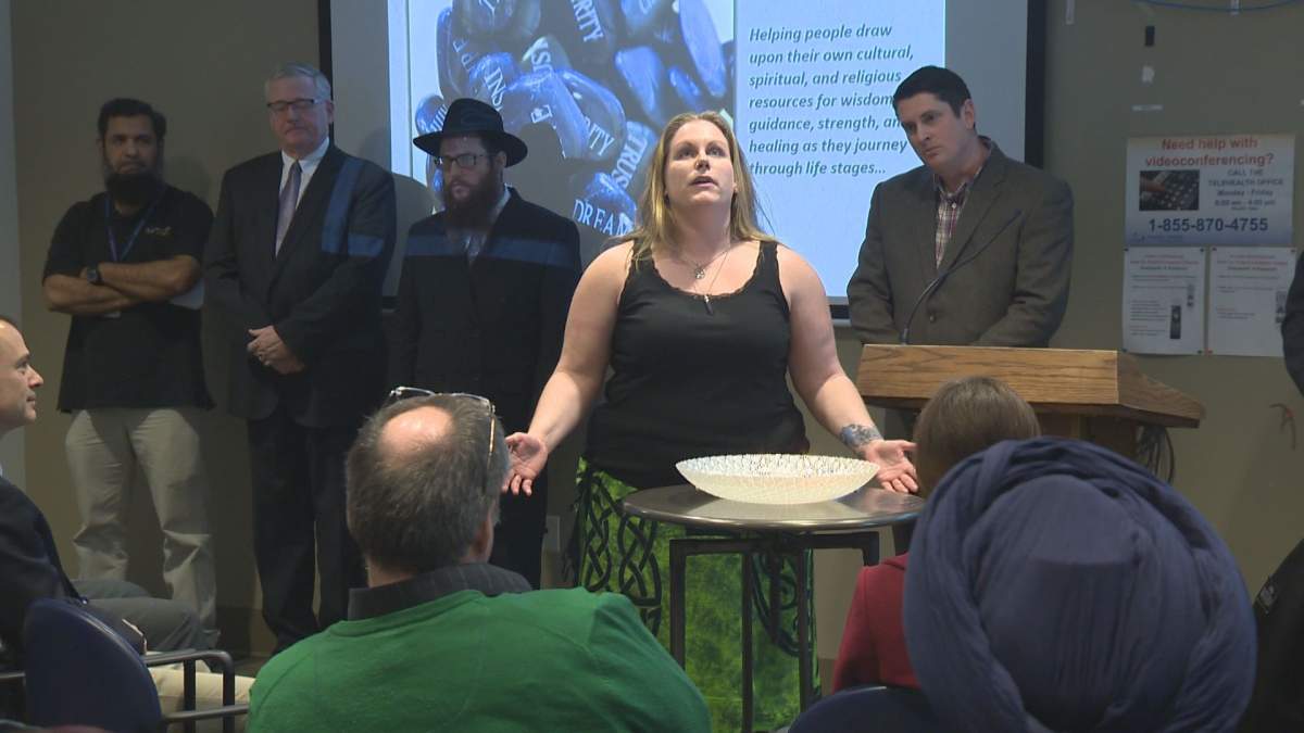 Sacred space opening ceremony at Kelowna hospital Friday.