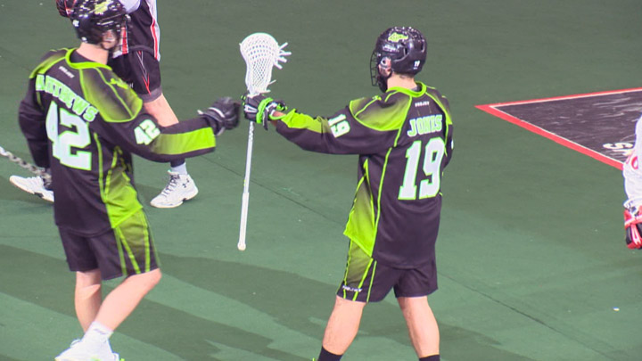 Saskatchewan Rush forward Adam Jones notched two assists against his former team, the Colorado Mammoth, on February 18, 2017 to reach 400 points in his National Lacrosse League career.
