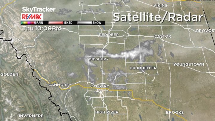 A snowfall warning was issued for parts of Alberta on Feb. 23, 2017.
