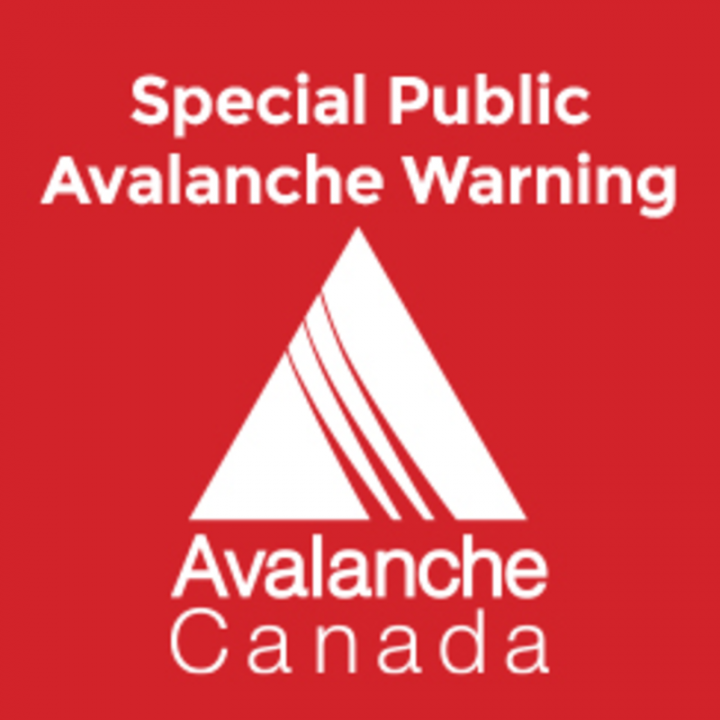 Avalanche Canada warning.