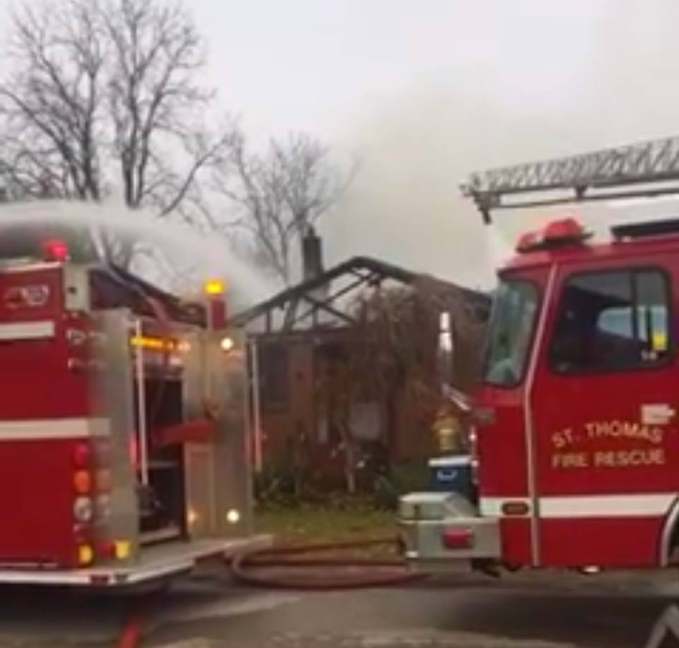 Crews respond to ‘fully involved’ house fire in St. Thomas - image