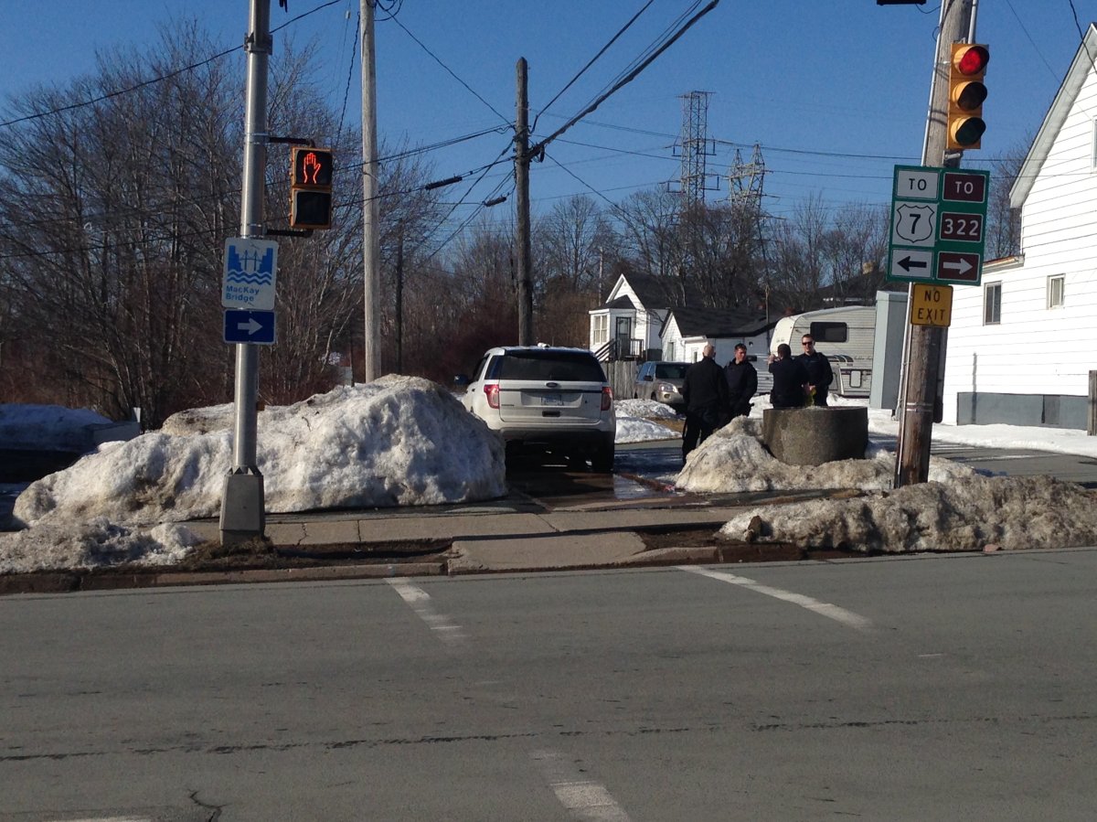 Halifax Regional Police responded to the scene of a stabbing shortly after 1 p.m. on Saturday. 