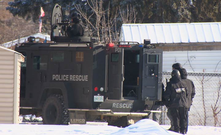 Police and the tactical support unit were in the 1400-block of 33rd Street West conducting a high-risk search warrant in Saskatoon.