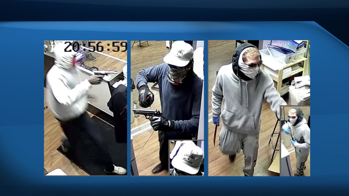 Masked men with guns, machete rob Hempisphere in southeast Calgary - image