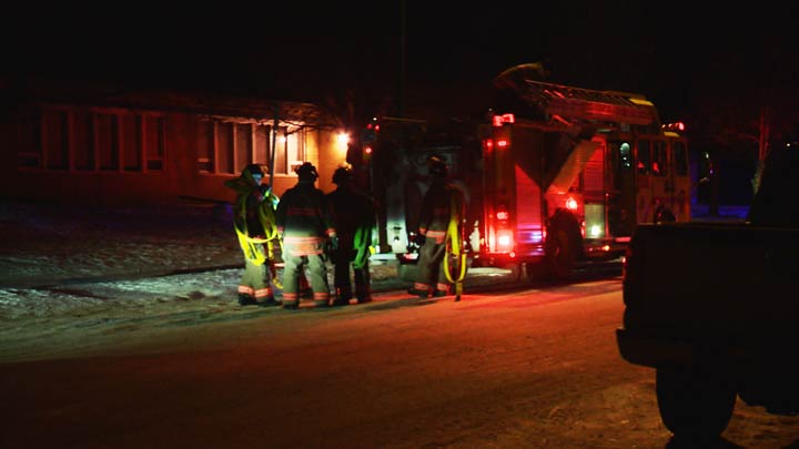 Members of the Saskatoon Fire Department were called to a fire at Sutherland School Friday evening.