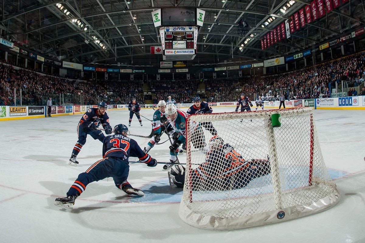 The Kelowna Rockets will face the Kamloops Blazers in round one of the 2017 WHL playoffs.