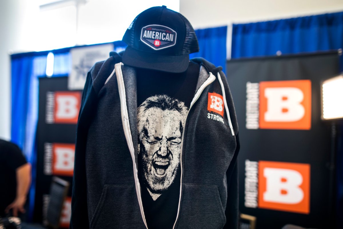 The late founder of Bretibart News, Andrew Breitbart, is seen on a t-shirt at the 44th Annual Conservative Political Action Conference (CPAC) at the Gaylord National Resort & Convention Center in National Harbor, Maryland, USA, on Feb. 23, 2017. 