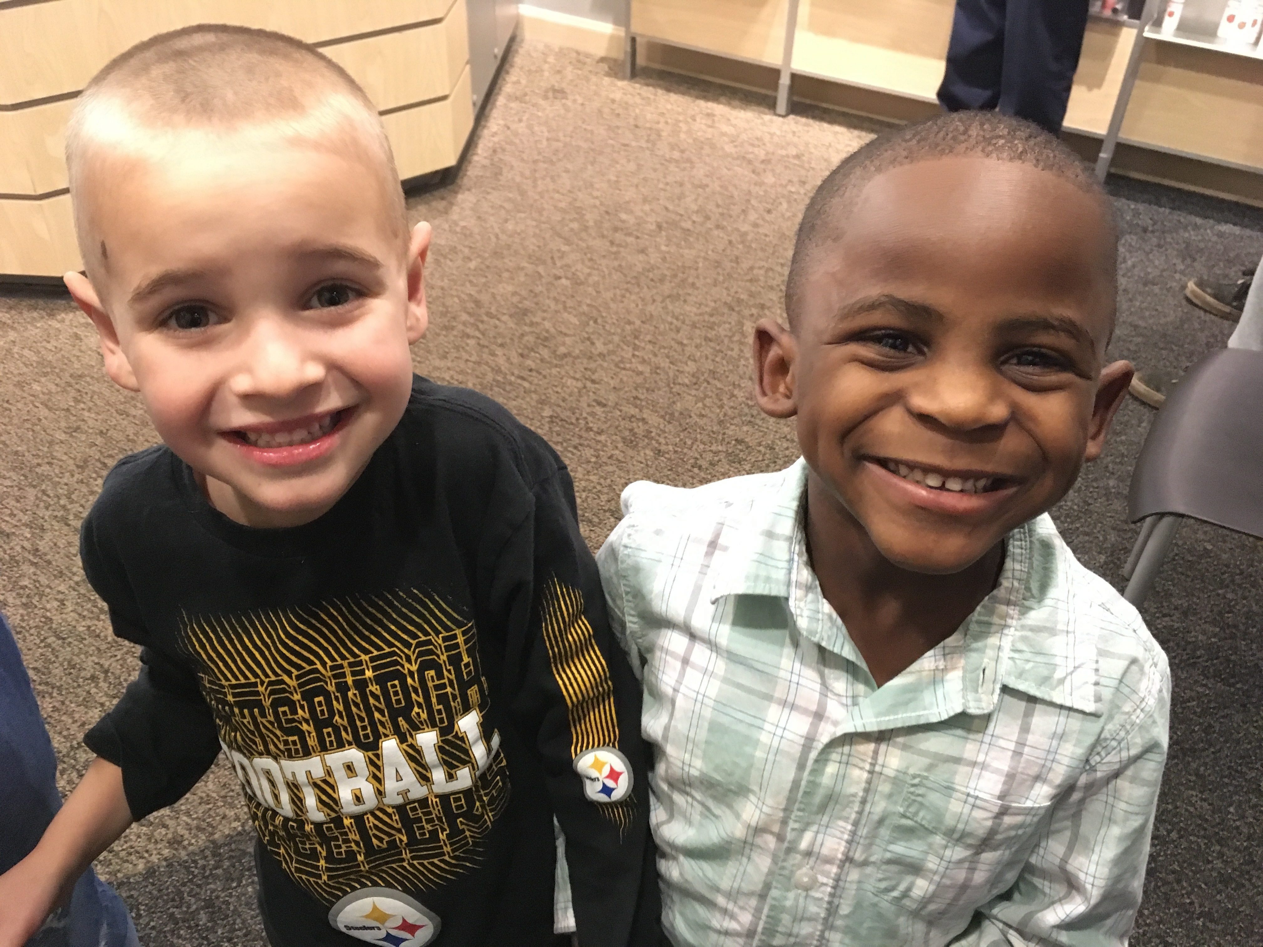 Boy has his hair cut like his friend. Now he thinks they can't be told  apart - National 