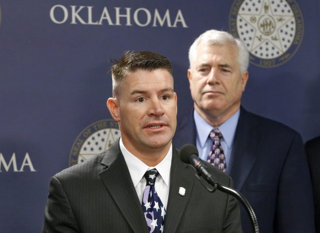 Oklahoma state Rep. John Bennett, R-Salisaw, speaks during a news conference in Oklahoma City, April 12, 2013.. 


