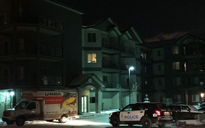 Edmonton police investigate a suspicious death in the area of 162 Avenue and 51 Street on March 6, 2017.