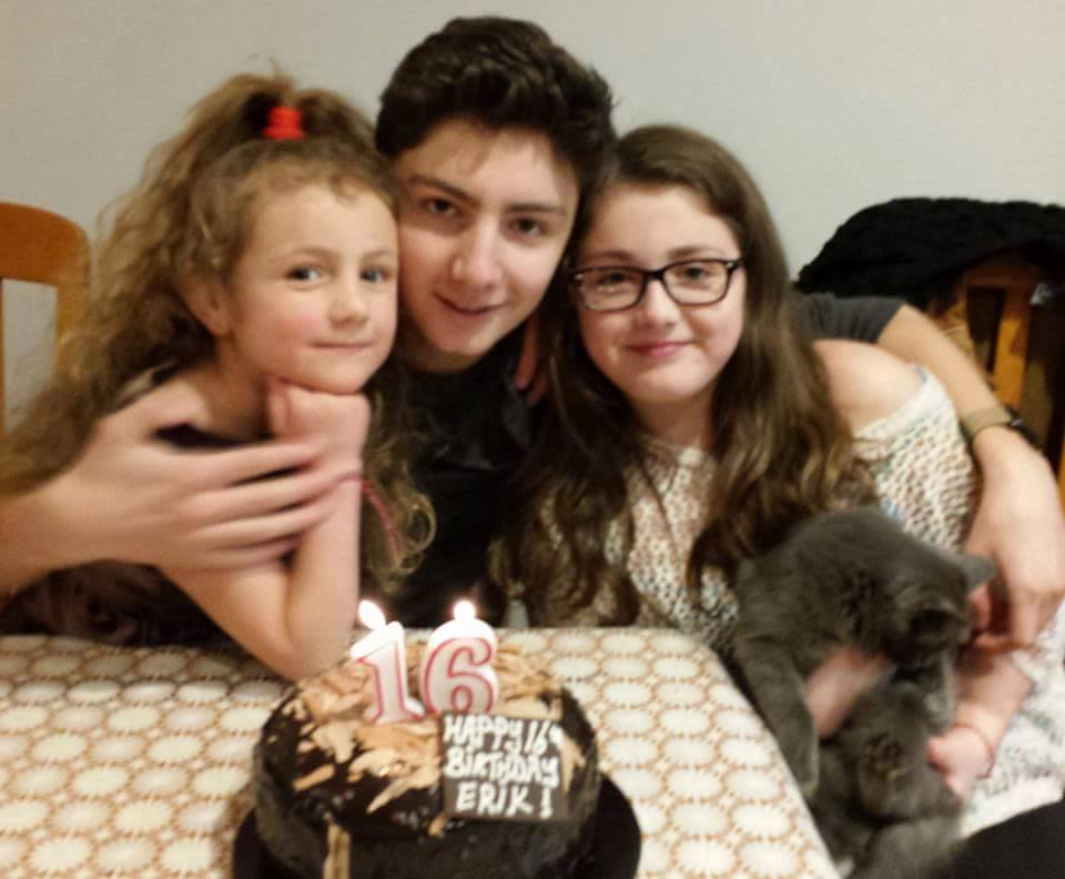 Julia Hristeva's three children: Emma, Erik and Holy. The DDO mother decided to give away two tickets to Ariana Grande's concert in Montreal in a random act of kindness.