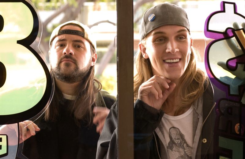 Kevin Smith and Jason Mewes in Clerks II. 