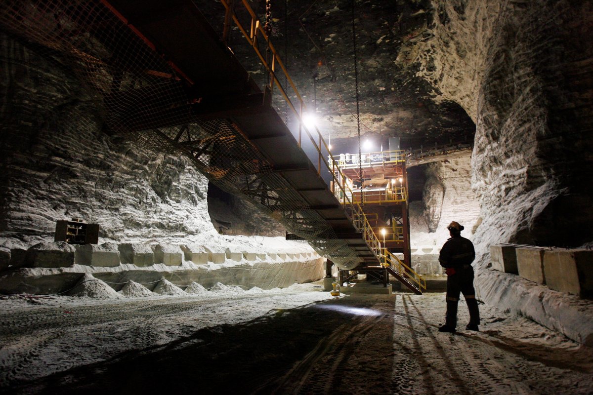 The Goderich, Ont. salt mine as seen in Dec. 2008.
