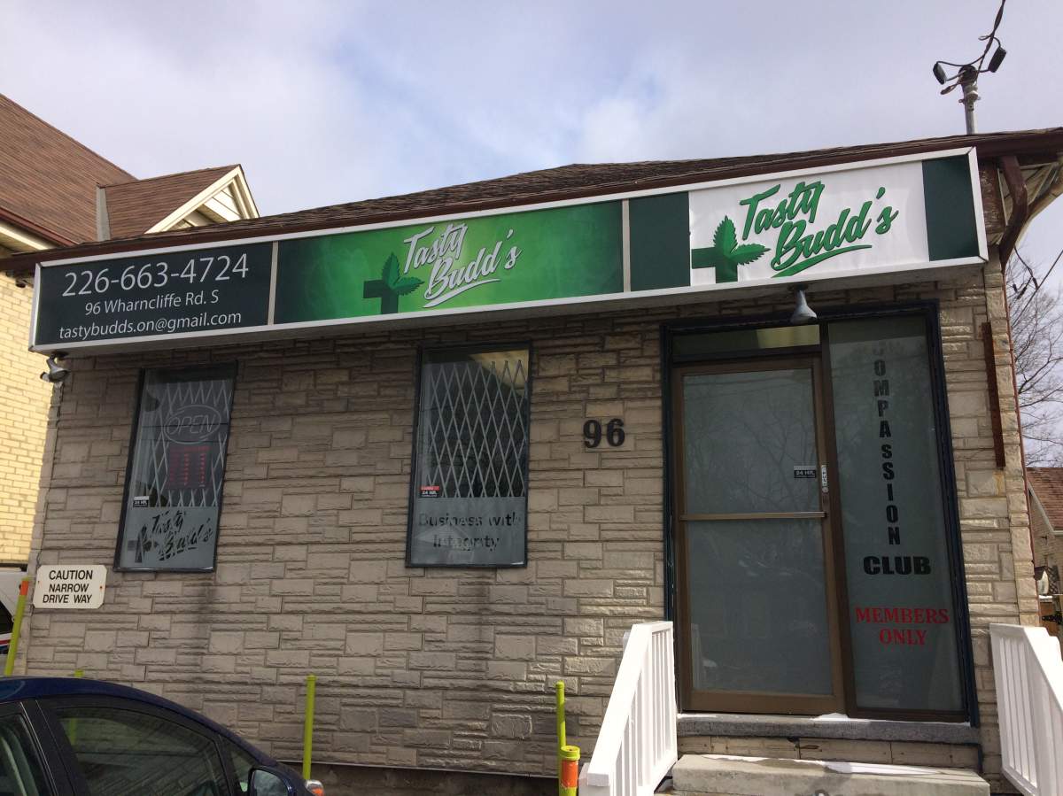 Tasty Budd's, one of five illegal dispensaries targeted by police on March 2, 2017.