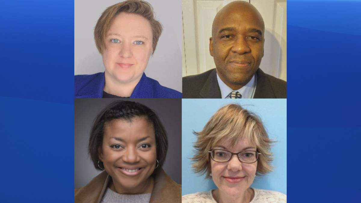 From top left clockwise, Amy Sakalauskas, Samuel Moreau, Rosalind Michie, and Rickcola Brinton have been appointed to the Nova Scotia provincial and family court bench. 