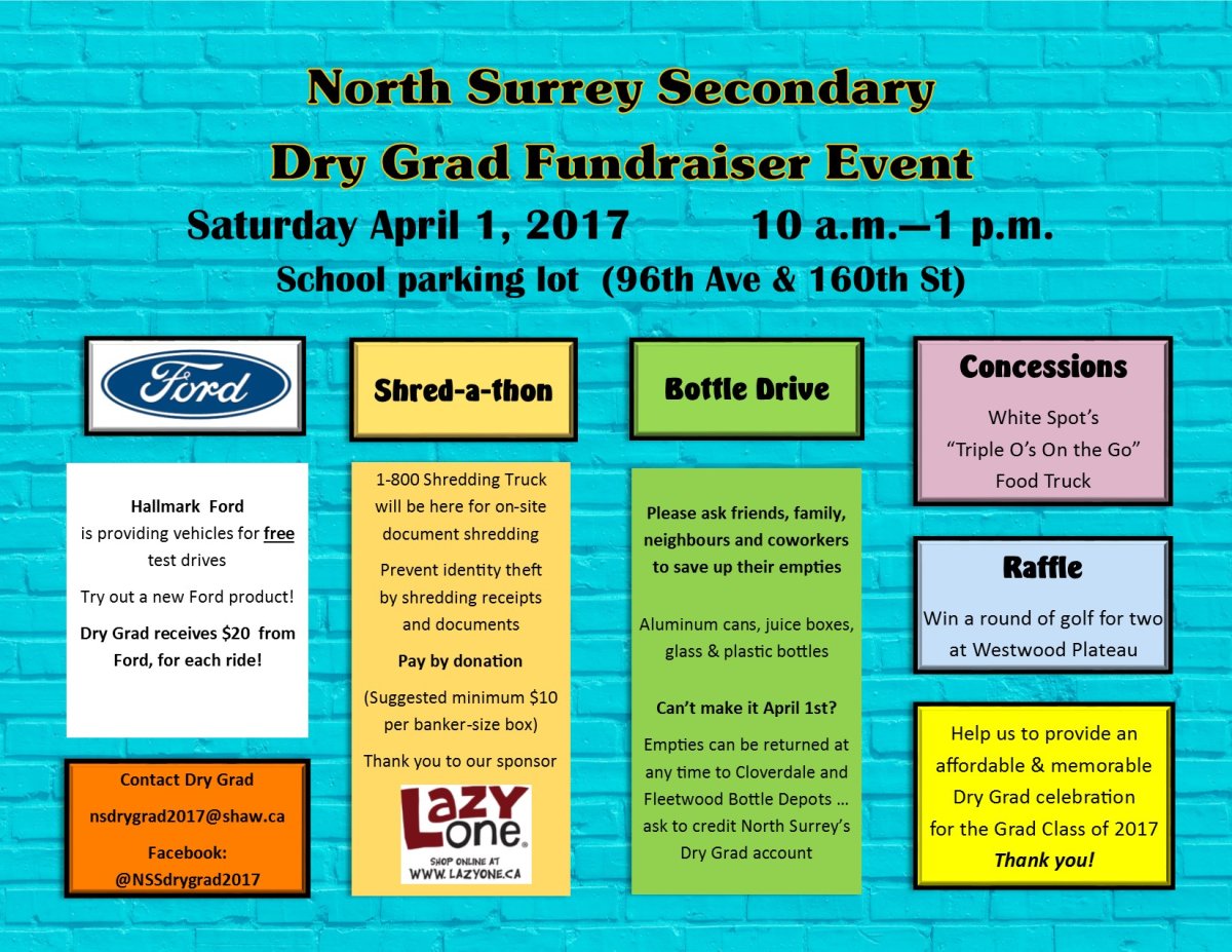 Dry Grad Fundraiser – North Surrey Secondary School - image