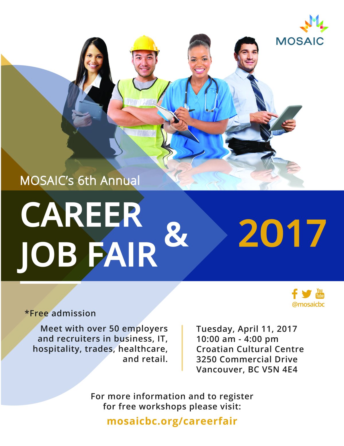 MOSAIC 6th Annual Vancouver Jobs and Career Fair - image