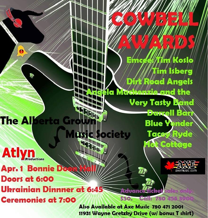 Alberta Grown Music Society, Cowbell Awards - image
