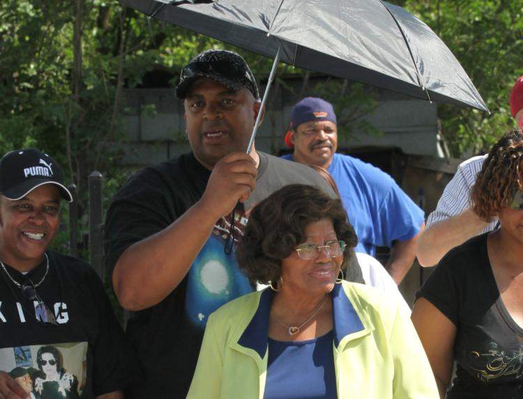 Katherine Jackson and nephew Trent Jackson.