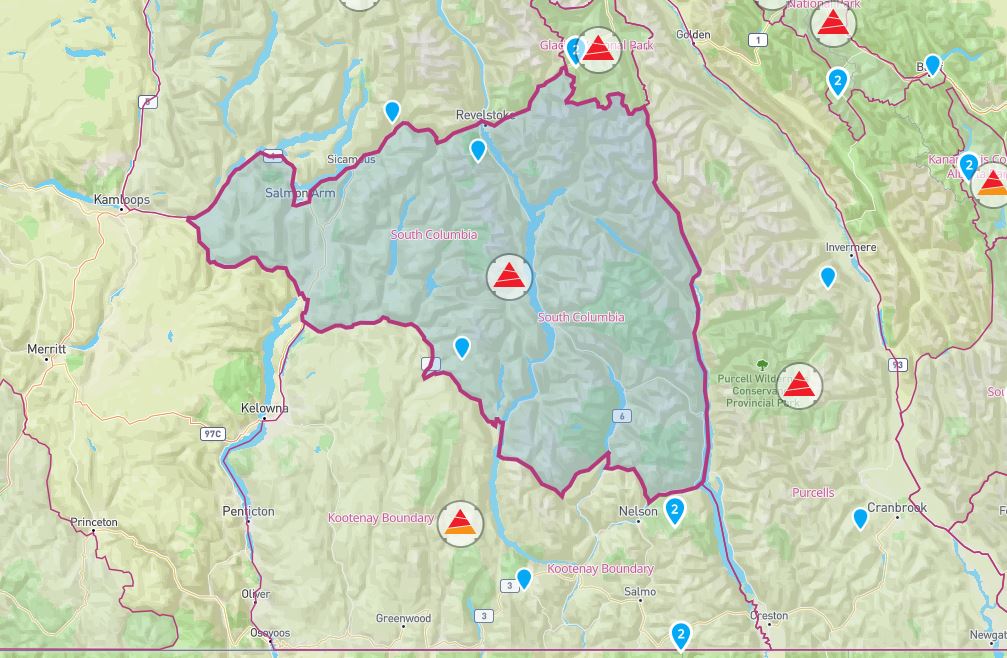 Avalanche Canada is reporting dangerous conditions in the Okanagan, Shuswap and Revelstoke.