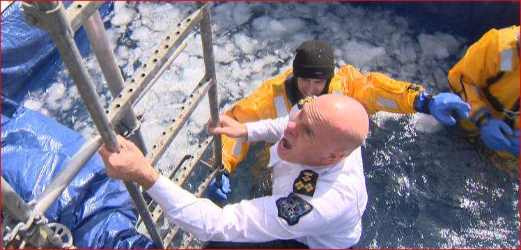 Halifax Regional Police Chief Jean-Michel Blais was the first to participate in the 2017 Halifax Polar Plunge.