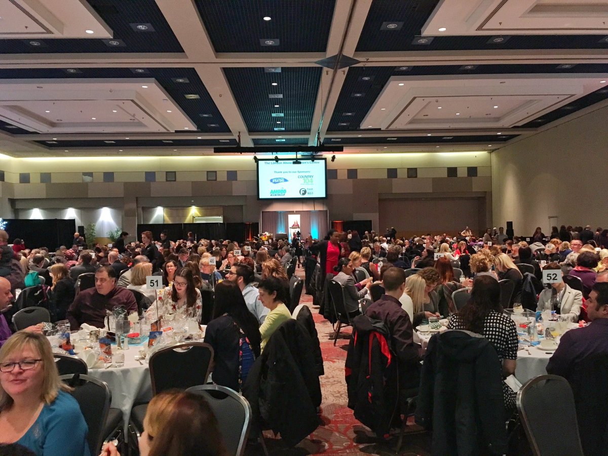 Over 600 people attended the 17th annual fundraiser in support of the London-based women's centre.