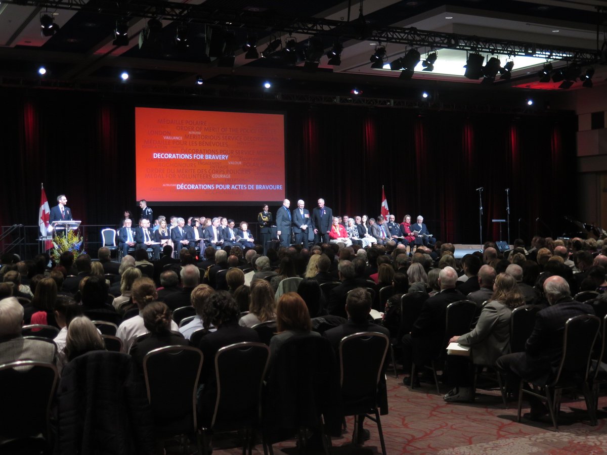 Governor General David Johnston hosted a ceremony honouring those who gave back to their communities at the London Convention Centre on Thursday.