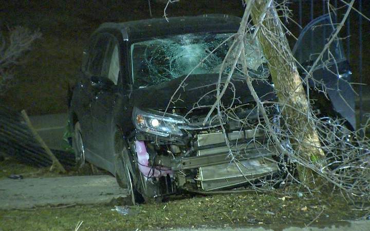 Woman injured after car smashes into fence near Yonge and St. Clair ...