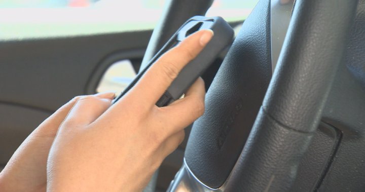 RCMP issues warning for distracted driving after Alberta man commits 13th violation