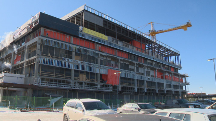 Construction of the Children’s Hospital of Saskatchewan has reached the halfway mark.