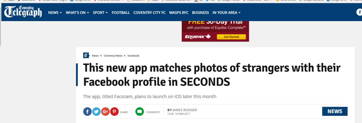 Fake news: No, strangers can’t find you on Facebook by taking pictures of you on the street - image