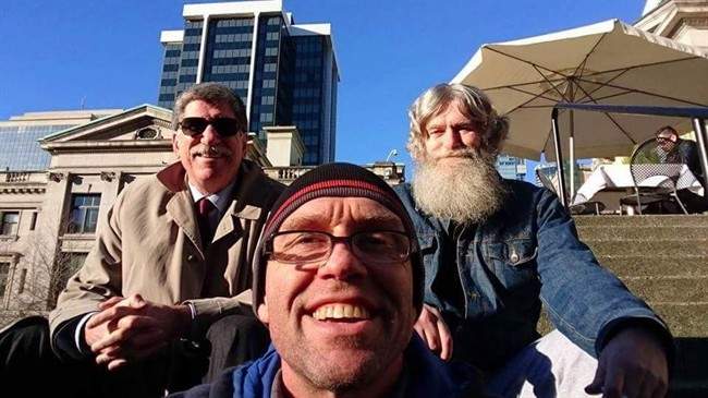 Lawyer Peter Golden, left to right, Daniel Van Heest and Len Van Heest are seen in this undated handout photo. 59-year-old Len Van Heest was deported to the Netherlands this week despite living in Canada since he was eight months old.