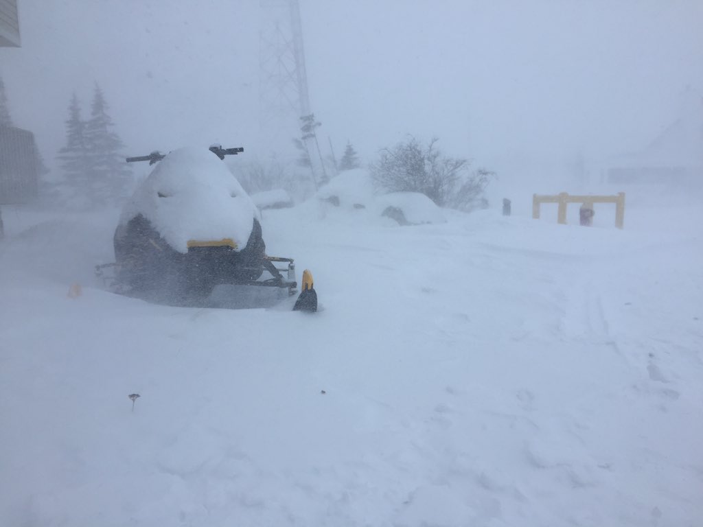 Looking down Hendry street in Churchill Tuesday afternoon.