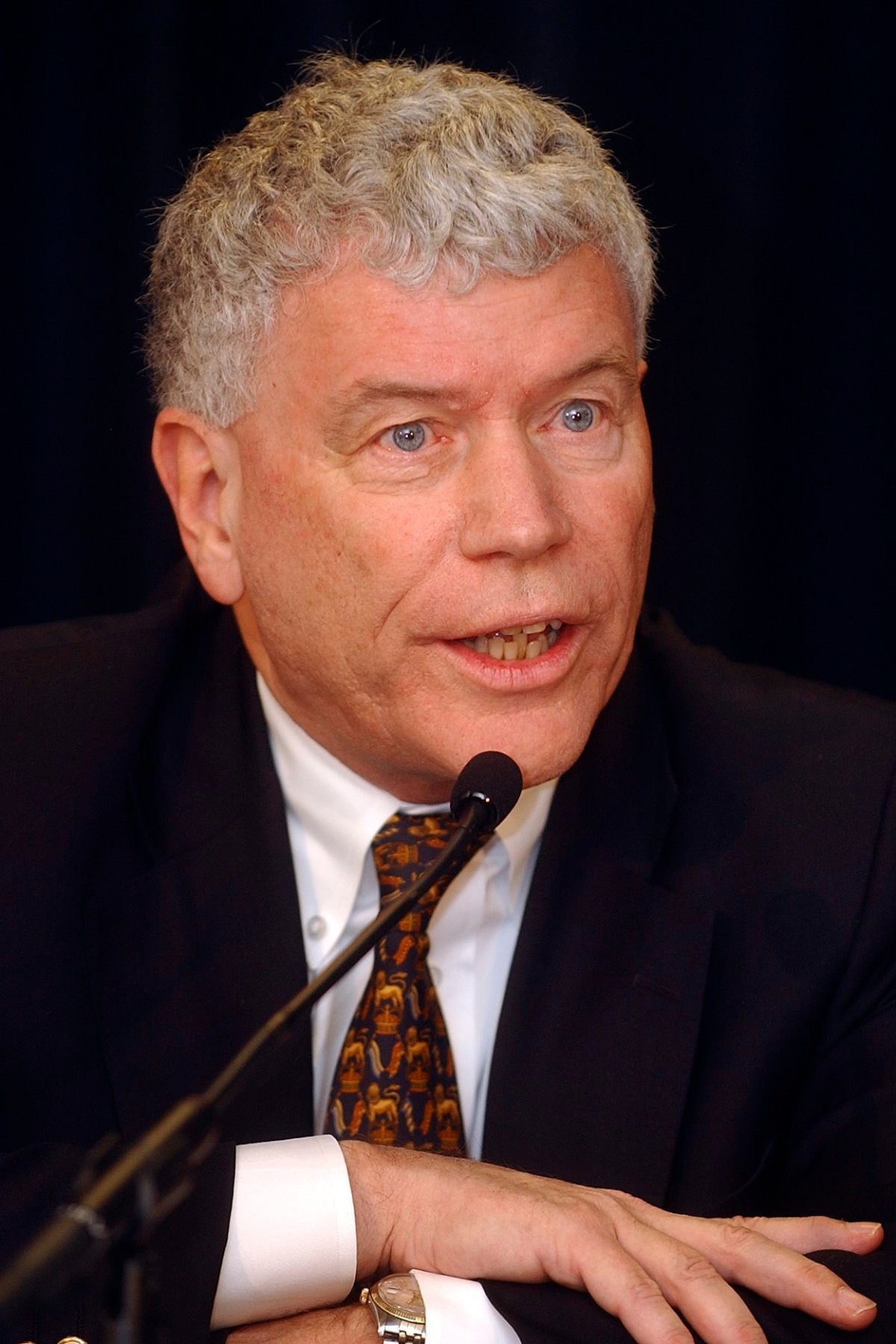 Peter Leask, QC, is shown on Oct. 12, 2005 during the release of the final report of the BC Justice Review Task Force Street Crime Reform Working Group. 