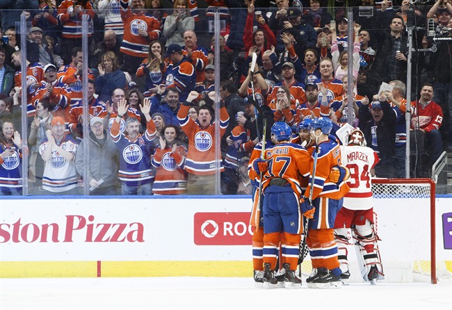 Oilers open long homestand with 4-3 win over Red Wings - image