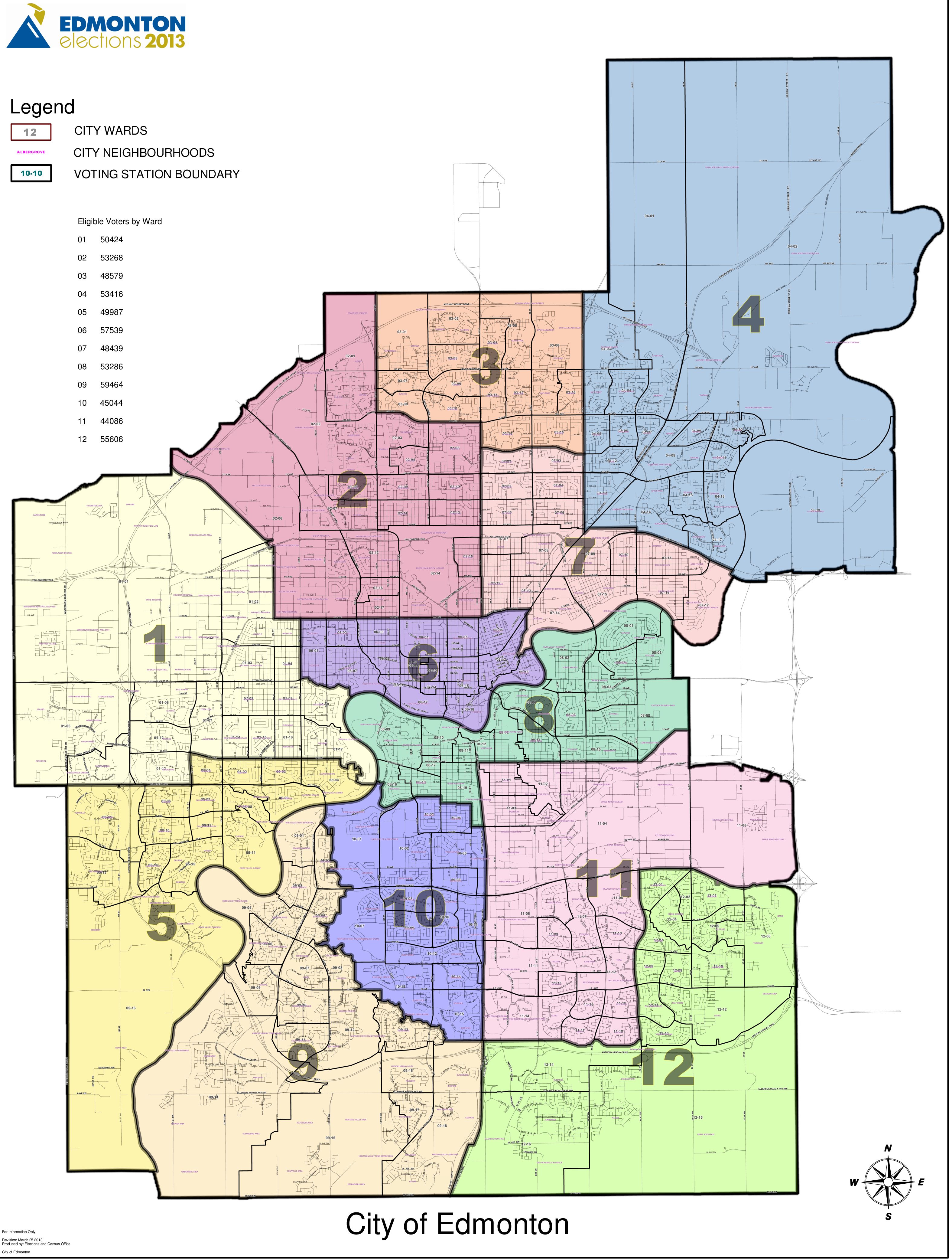 Edmonton City Councillor Proposes Stricter Rules For Future Council   Edmonton Wards Map 