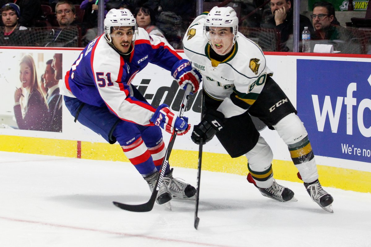 London Knights and Windsor Spitfires battle it out in OHL Game 4 action tonight at 7 p.m. 