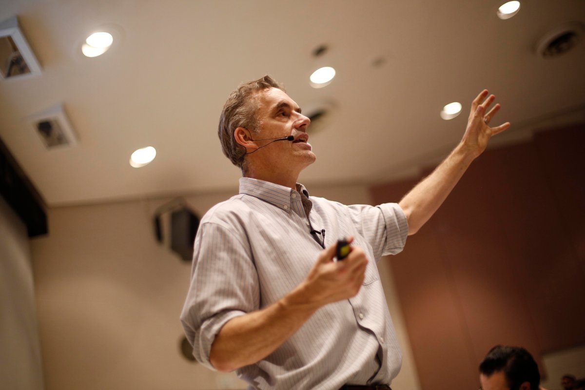 Jordan Peterson speaks during his lecture at the University of Toronto in March, 2017.