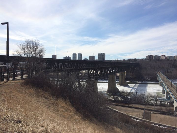 A view of the High Level Bridge on March 26, 2017.