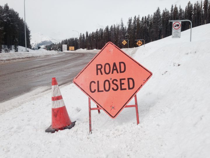 FILE: Highway 93 was closed northbound at Niblock Gate due to avalanche danger on March 17, 2017.