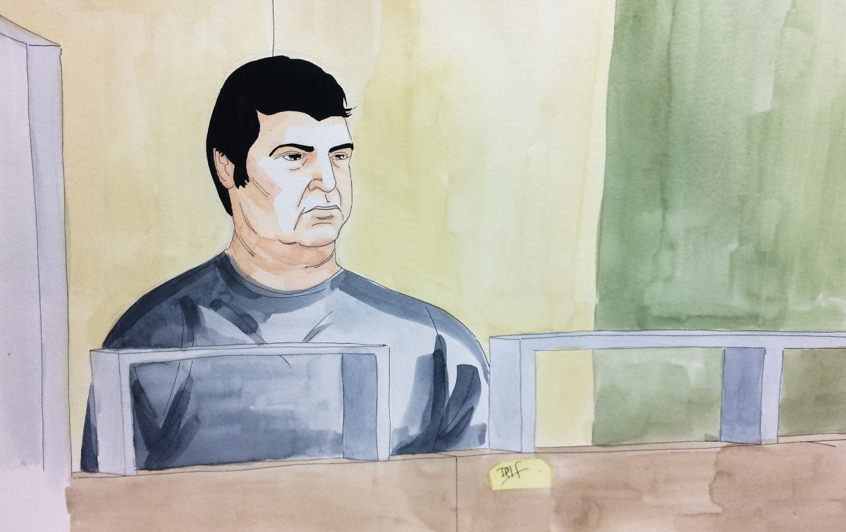 Hisham Saadi appears in court for a bail hearing Wednesday, March 8, in connection to the Concordia bomb threat.