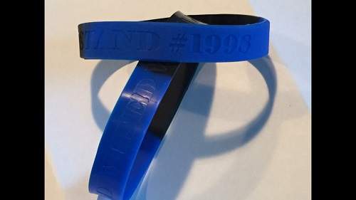 Some Ottawa police officers are wearing this wristband in solidarity with a fellow cop.