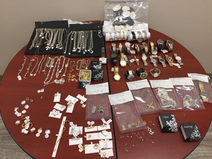 This RCMP photo shows some of the items officers recovered during a recent search. 