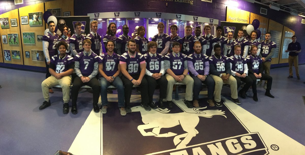 The Western Mustangs announced their latest recruits at TD Stadium on 
March 23, 2017.
