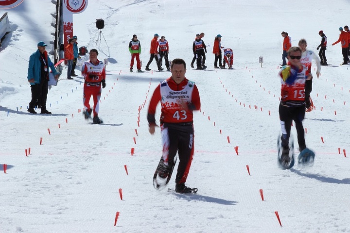 Russell snowshoer Darren Boryskavich competes at the Special Olympics World Winter Games in Austria.