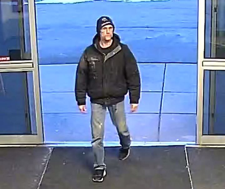 RCMP have released photos of a suspect after a child's insulin pump was stolen from an arena in Airdrie.