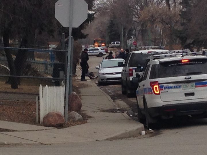 Regina police had a heavy presence in the 1000 block of Retallack Street on March 28. 