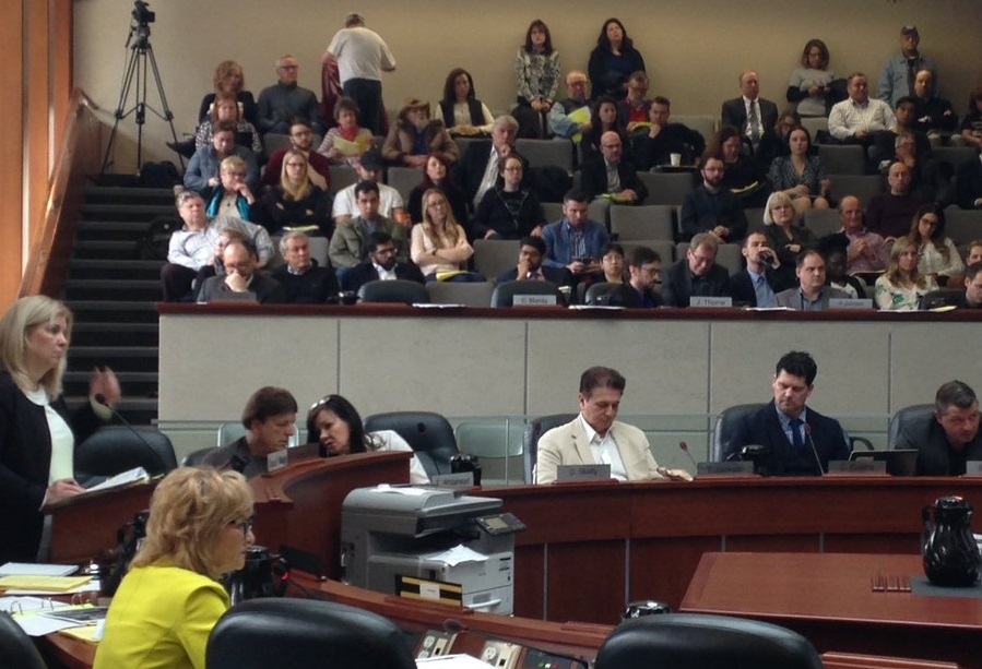 Hamilton residents and business owners presented their views on the LRT project to city council on March 28.