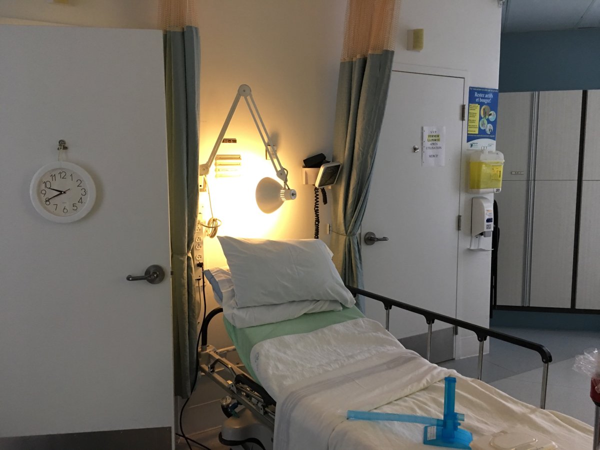 Jenny Malabossa says her grandmother has been forced to sleep in a gurney at Hôpital de la Cité-de-la-Santé in Laval, Thursday, March 2, 2017.